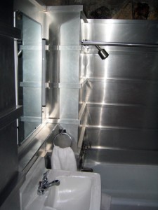 Aluminium Bathroom at Taliesen West 225x300 Green Architecture Before its Time: Frank Lloyd Wright & Taliesin West
