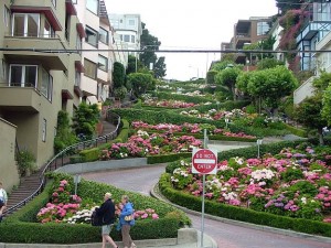 Lombard Street in San Francisco Lombard Street in San Francisco 300x225 Driving the Crookedest Street in the World