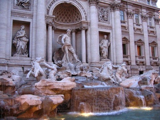 Trevi Fountain in Rome Italy Trevi Fountain in Rome Italy