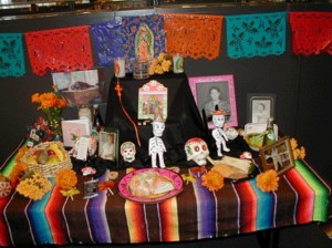 Dia de Muertos altar Dia de Muertos altar 300x224 Mexico’s Alternative to Halloween – Dia de Muertos