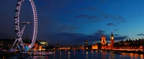 London Eye and city of London