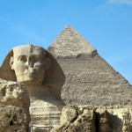 pyramids and sphinx in Egypt