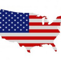 flag map of united states