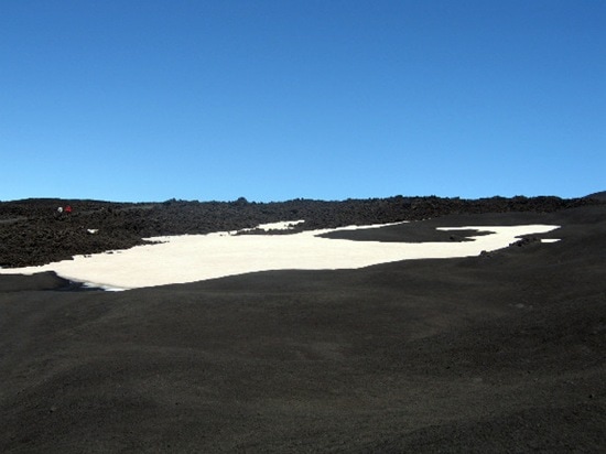 lava and ice field