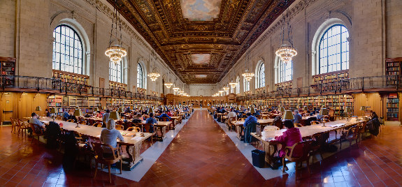 New York Public Library reading room