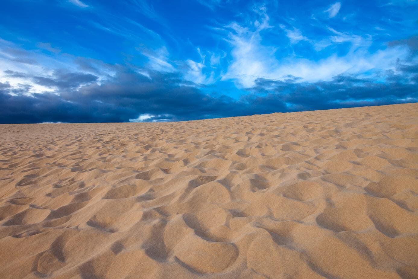 Desert background landscape. Corralejo dunes in Fuerteventura, Canary islands, Spain.