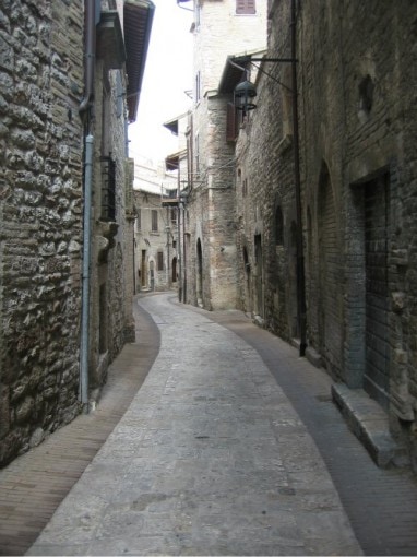 Assisi road Italy