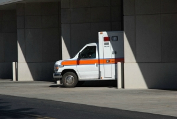 ambulance at hospital