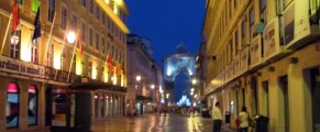 Old Town at Night, Lisbon, Portugal