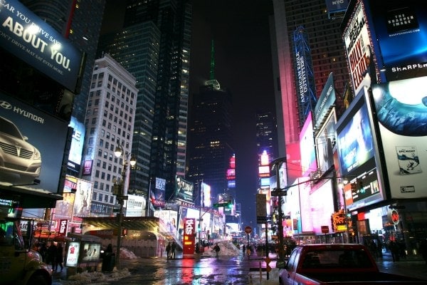 New York City, Manhattan, Theatre District, Times Square, Broadway Ave.