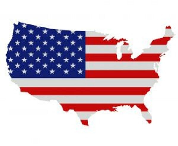 flag map of united states