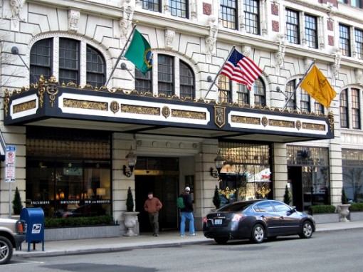 exterior of Davenport Hotel, Spokane