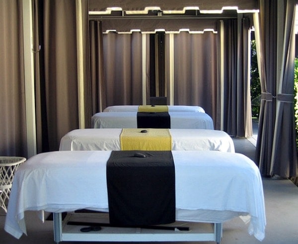 spa treatment tables