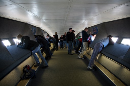 Observation deck of St Louis Arch