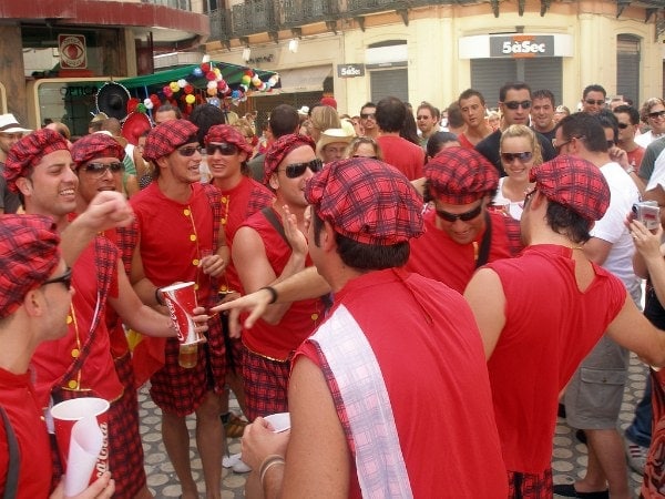 August Fair in Malaga Spain