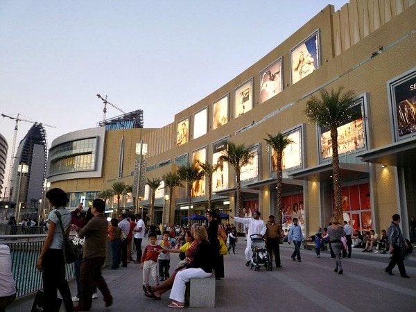 exterior of Dubai Mall