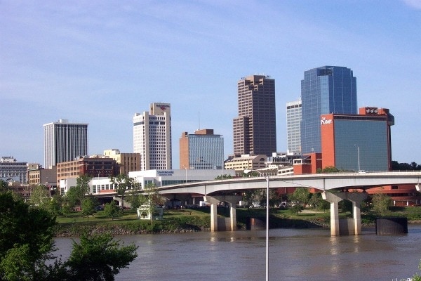 Little Rock Arkansas skyline
