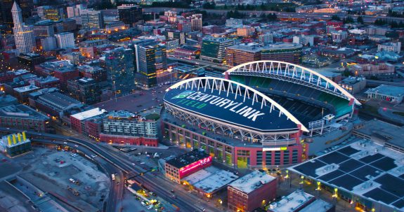 Century Link Field Sports Stadium Aerial View