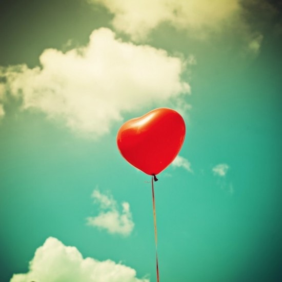 heart balloon romance round uo