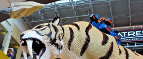 Lego tiger at Nickelodeon Universe at Mall of America