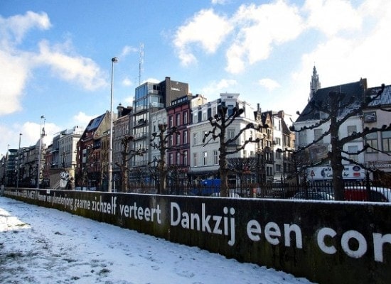 Along the river in Antwerp