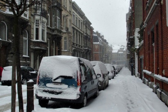 Snow in Brussels