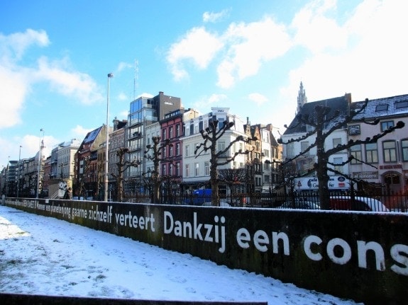 Along the River in Antwerp Belgium