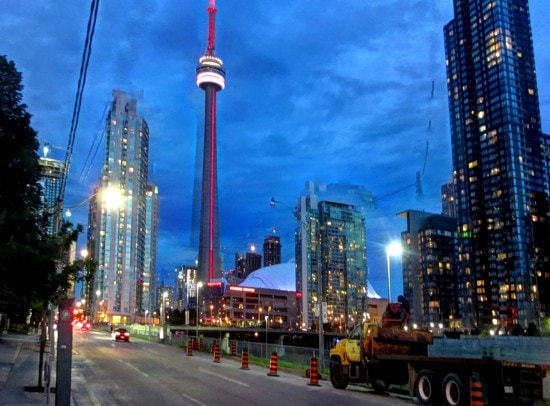 Toronto at night, post-TBEX