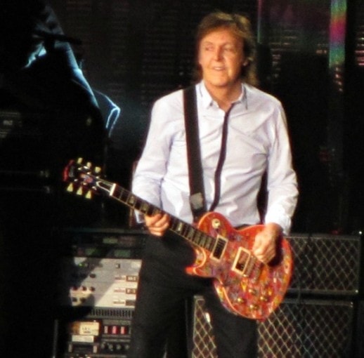 Paul McCartney on guitar