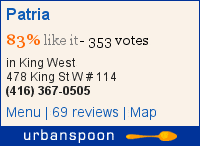 Patria on Urbanspoon