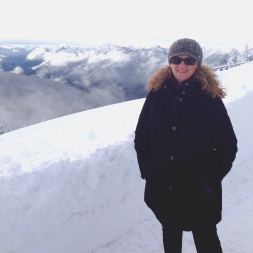 MJ in snow at hurricane ridge, washington