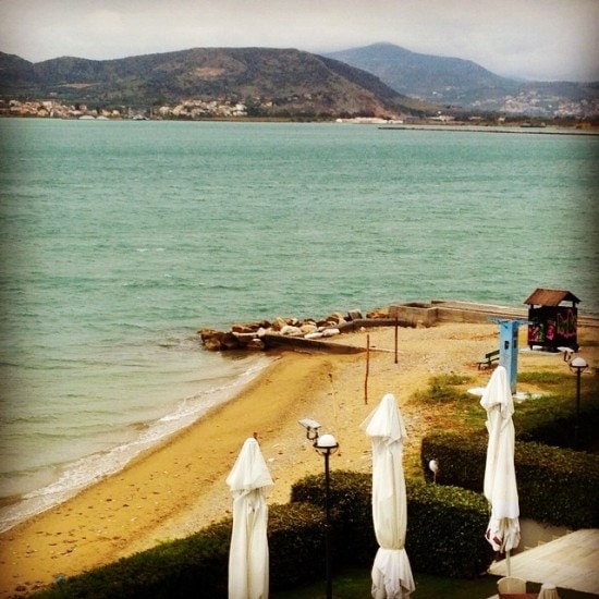 The sea in Volos Greece