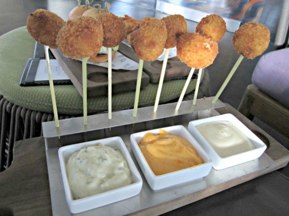 Crab Cake Lollipops at Vdarra