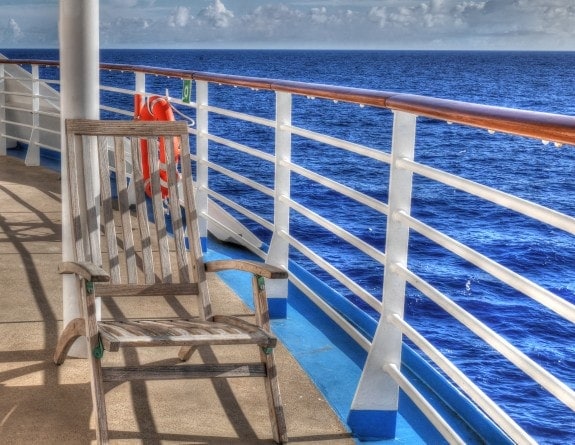 chair on aft deck