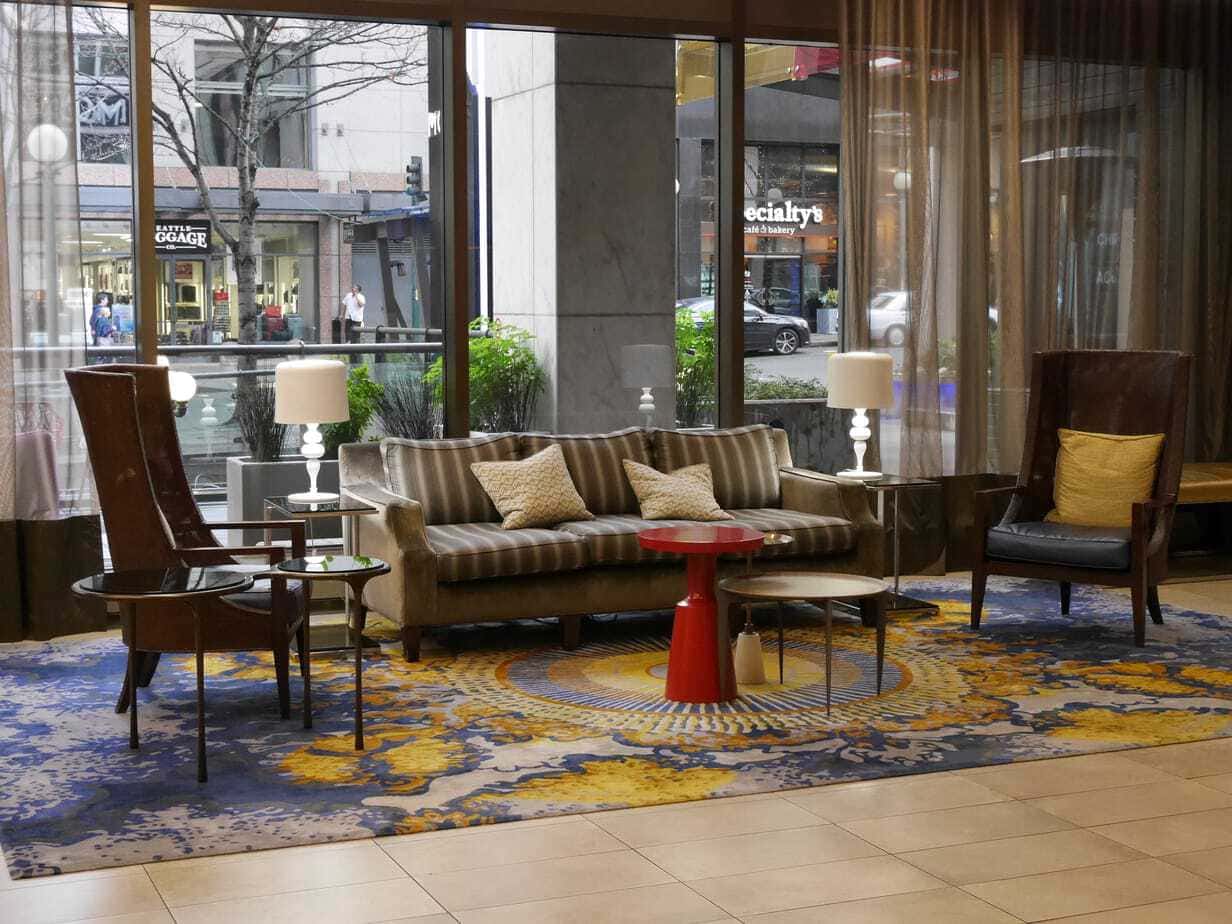 lobby at motif seattle