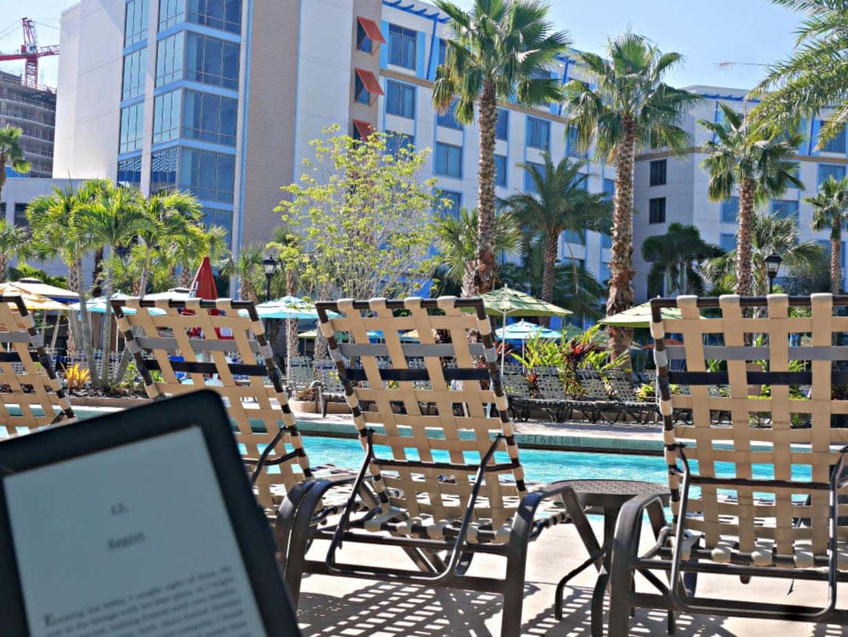 reading by pool sapphire falls uor