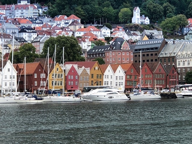 bryggen wharf bergen norway