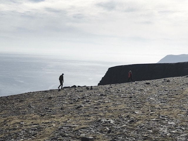 rugged cliffs in north cape norway