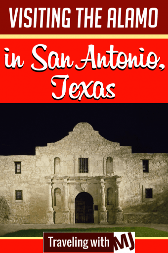 exterior photo of the alamo at night