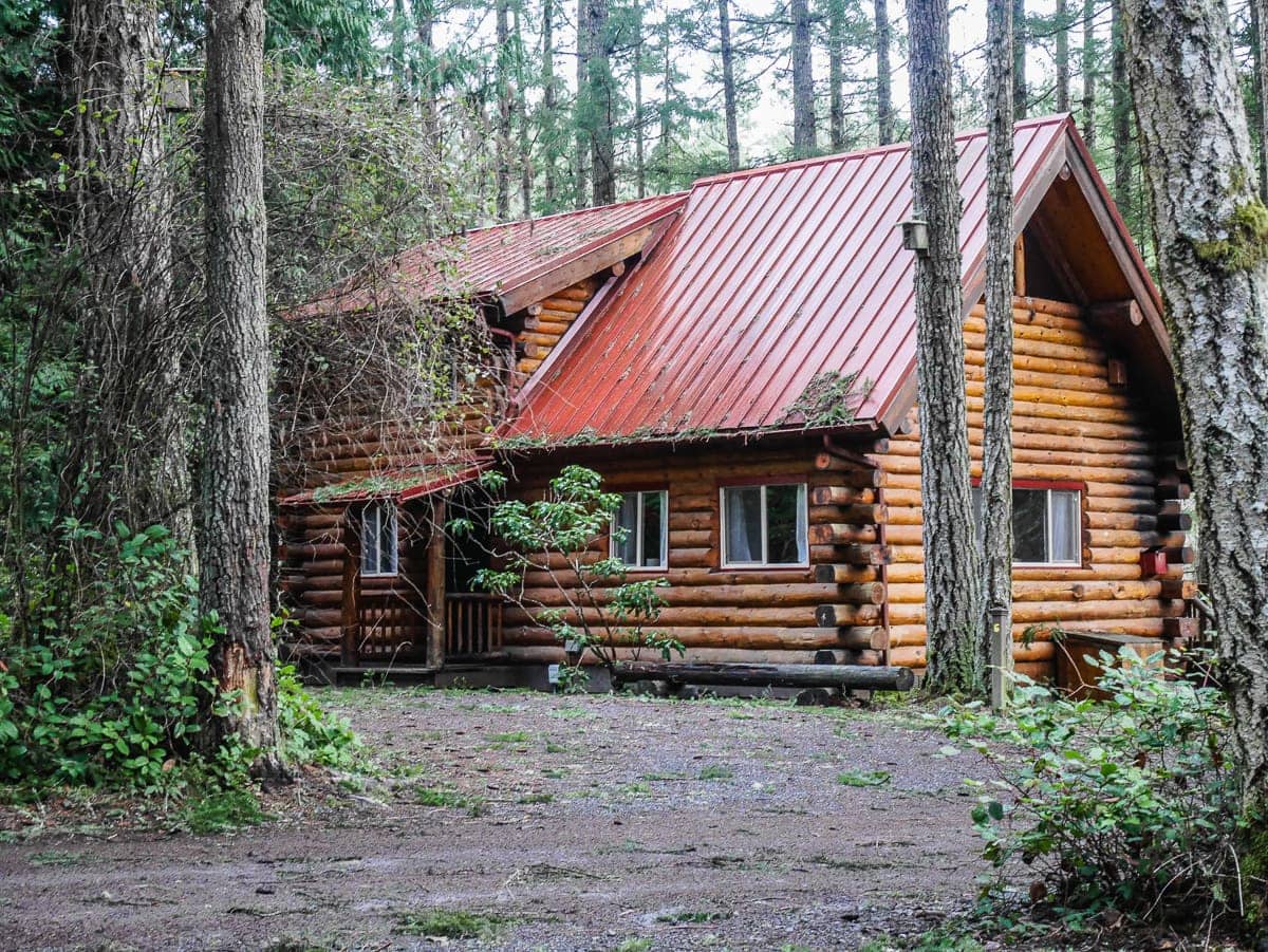 log cabin at Lakedale Resort Friday Harbor