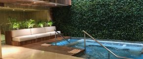 The hydrotherapy pools at Reef 28 in Playa del Carmen Mexico.
