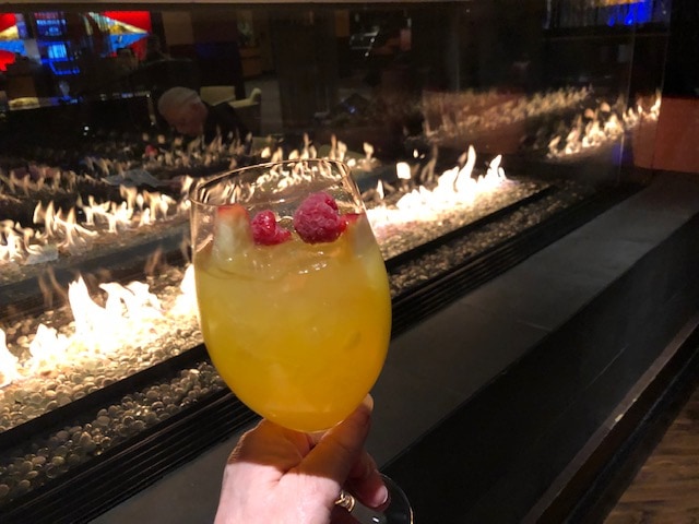 Slurping up a Dorado Sangria at Destinations Lounge at Tulalip Resort near Seattle