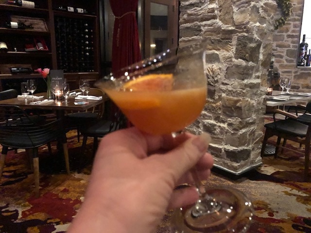 Enjoying a cocktail at Tulalip Resort