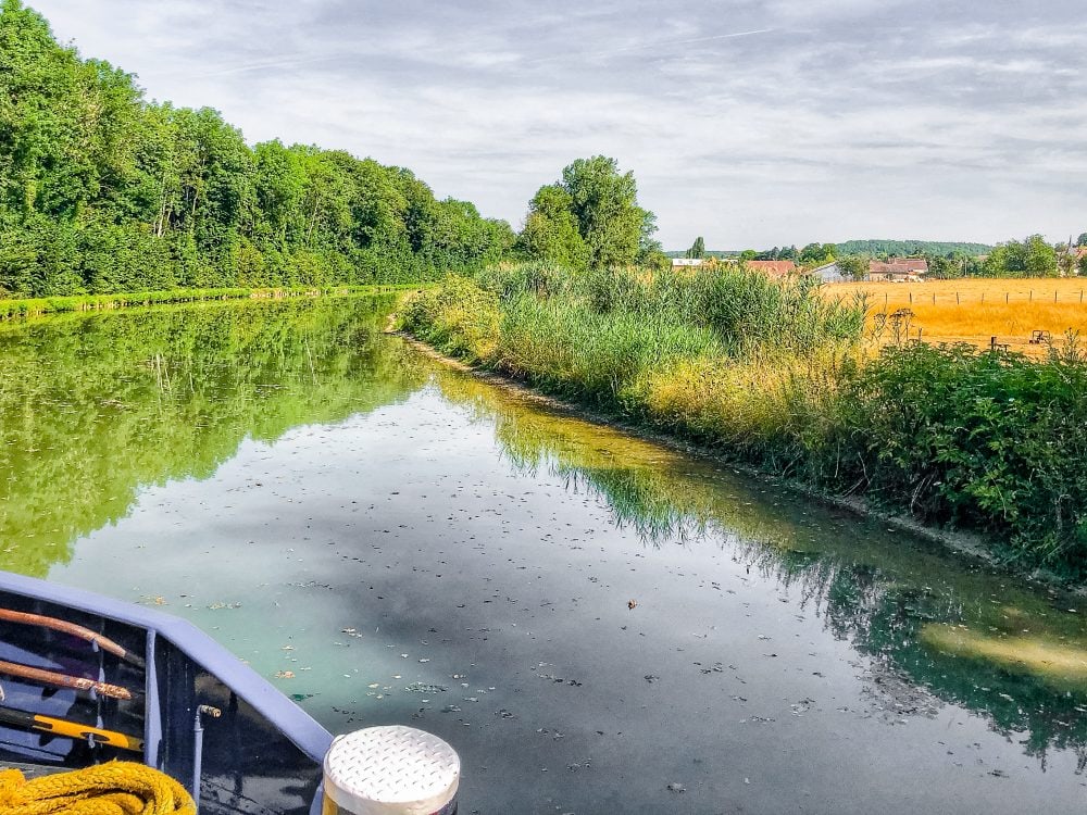 The hotel barge travels very slowly through the canals, around 2-3 miles per hours at max, and only travels during the day when the canal lockmasters are available. 