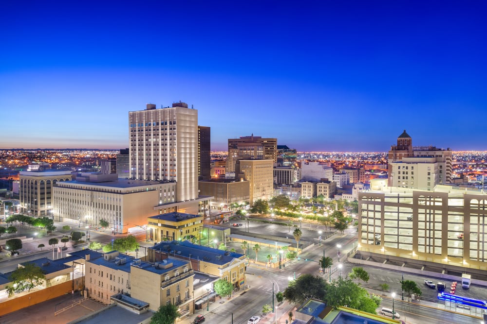 Downtown El Paso Texas skyline