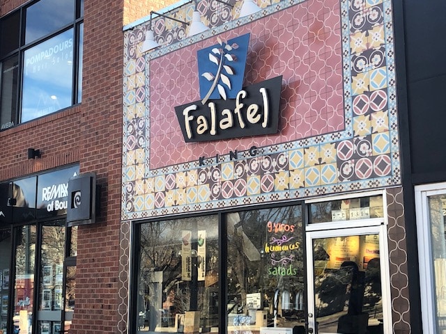 Falafel King on Pearl Street in Boulder, Colorado