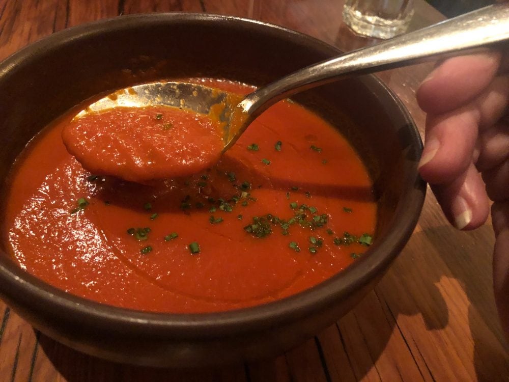 Soup at The Kitchen in Boulder, Colorado.