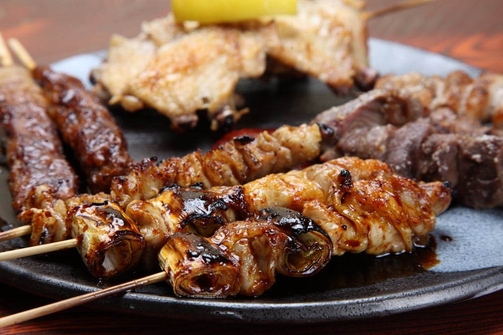 Japanese chicken barbecue yakitori 