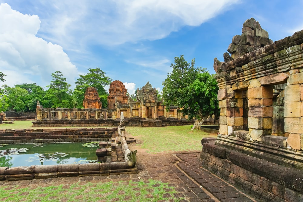 Prasat Muang Tam is the ancient Khmer temple in Prakhon Chai district, Buri Ram Province, Thailand.