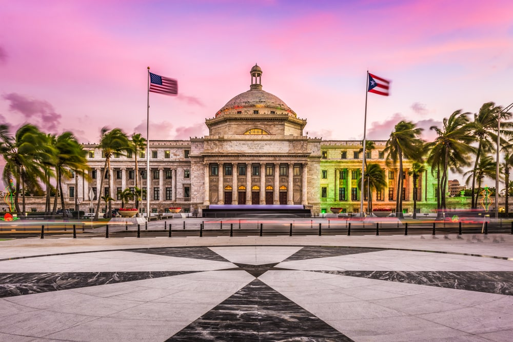 San Juan, Puerto Rico, capitol building.